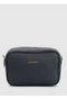 Navy Blue Women's Leather Crossbody Bag Carbyn06 Flt