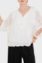 Oversize Guipure Detailed V-Neck Blouse Bluz 6909166 - 6