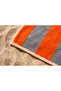 Beach Towel 100% Cotton Certified Kabana Orange Gray Striped Pool Beach Towel 70X140Cm - 7