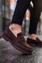 - Genuine Suede Leather Brown Men's Loafer - 250-1975