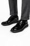Men's Black Shiny Patent Leather Classic Lace-Up Shoes Vdz03008