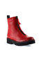 Red Flotter Leather Women's Flat Boots 01Wr4903 - 2