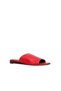 Shoes Red Leather Women's Flat Slippers 01Wn1901 - 2