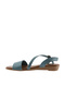 Blue Leather Women Sandals 01Ws6012 - 4