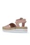 Powder Leather Women's Wedge Heeled Sandals 01Ws4216 - 4