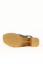 Green Leather Women's Heeled Sandals 01We3700 - 5