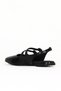 Black Patent Leather Women's Flat Sandals 01We1101 - 4