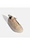 Women's Beige Lace-Up Leather Casual Shoes - 5