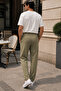 Men's Summer Synthetic Linen High Waist Elastic, Loose Cut Trousers C350 - 7