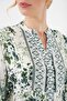 Bdart Patterned V-Neck Long Dress - 5