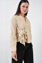 Bdart Striped Long Sleeve Shirt with Tie Detail - 4