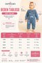 Baby Girl Denim (Jeans) Romper with Bandana and Cherry Accessories (6/9/12/18) Months - 2