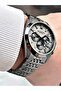 Functional Smoked Color Sapphire Glass Steel Band Steel Case Men's Wristwatch 1217Mr - 2