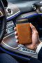 Palermo Taba Tri-Fold Mechanism Card Holder Genuine Leather Wallet Unisex Women Men Rfid Protected - 3