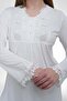Mecit 1517 Ecru Maternity Pajama Set with Morning Dress - 3