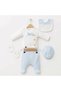 • Babynova 100% Cotton 5-Piece Newborn Hospital Discharge Set - Blue Bow Tie - 7