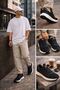 Quality Linen Canvas Sports Style Casual Men's Shoes - 5