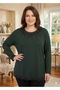 Plus Size Mother's Embroidered Stone-Decorated Combed Cotton Blouse