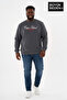 Men's Large Size Capri Island Printed Crew Neck Slim Sweatshirt Spr26Bsw956-14