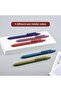 5-Pack Vintage Gel Pens, 0.5mm Fine Point Black Ink with Soft Grip & Metal Clip