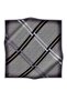 Women's Twill Silk Scarf Gray Black - 4