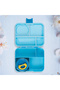 Dino Bento Lunch Box With Food Jar, 4 Compartments - Blue - 6