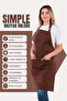 Simple kitchen apron with adjustable strap