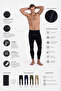 Black Unisex Thermal Underwear Bottom Seamless Ii. Level Pro Black