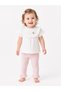 Flower Embroidered T-Shirt and Pants Set 6-9/9-12/18-24/24-36 Months
