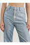 Metallic Shiny Straight Jean Jeans High Waist Straight Leg - Eve Jean - 6