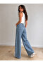 Christian 90's Light Blue Palazzo Wide Leg Super High Waist Jeans - 4
