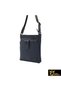 Unisex Navy Blue Genuine Leather Messenger Bag 792300721-1 - 3