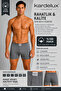 Men's Combed Cotton Towel Waist Boxers 100% Cotton - 2