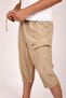 Linen Fabric, Raw Cotton, Comfortable Summer Bermuda Capri - 3