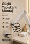 Strong Adhesive Black Blow Dryer Hanger Hair Dryer Holder Adhesive - 6
