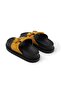 Alison Genuine Suede Mustard Color Flip Flops Women's Slippers - 8