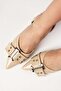 Sheri Nude Patent Leather Pointed Toe Heeled Shoes with Buckle Accessories - 4