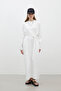 OVERSIZE-BAUMWOLLKLEID ECRU - 4