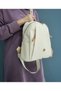 Just Polo Women's 9 Compartment Embossed Printed Backpack