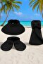 Foldable Beach Hat with Bow