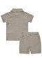 Striped 6-18 Months Set - Brown - 3