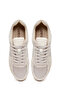 Women's Beige Lace-Up Suede Leather Sneaker 26Pfd141614 - 4