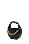 Women's Black Long Strap Quilted Mini Evening Dress Bag 26Pbd2466Kp - 5