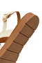 Women's White Sandals with Back Buckle and Stones 26Sfe463414 - 8