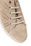 Women's Beige Lace-Up Suede Leather Comfort Shoes 26Pfd500210 - 8