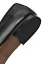 Women's Black Shoes, Leather Ballerinas 26Pfd420318 - 8
