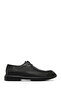 Men's Black Lace-Up Leather Casual Shoes 25Wfd671018