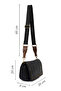 Women's Black Long Strap Crossbody Bag 26Pbd245318 - 2