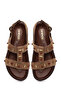 Women's Mink Stone Suede Leather Sandals 26Sfd550110 - 4