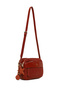 Women's Dark Orange Long Strap Crossbody Bag 26Pbd245418 - 6